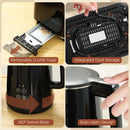HOMCOM 1.5L 3000W Fast Boil Electric Kettle and 2 Slice Toaster Set