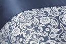 Eden - Embellished Jacquard Duvet Set in Navy