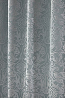 Eden - Lined Eyelet Jacquard Curtains in Duck Egg