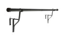 PortePole - Extendable Door Curtain Pole in Black