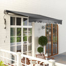 Outsunny 3 x 2.5m Electric Retractable Awning w/ Aluminium Frame