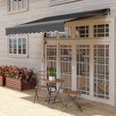 Outsunny 3 x 2.5m Electric Retractable Awning w/ Aluminium Frame