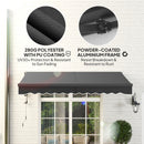 Outsunny 3 x 2.5m Electric Retractable Awning w/ Aluminium Frame