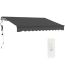Outsunny 3 x 2.5m Electric Retractable Awning w/ Aluminium Frame