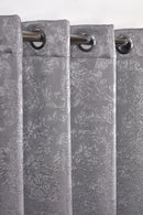 Regency - Elegant Woven Thermal Blackout Eyelet Curtains in Silver