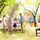Outsunny Wedding Arch Frame Set, 2.2, 2, 1.8 m Arch Backdrop Stand White