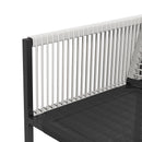 Outsunny 5 Pieces Patio Dining Set with Foldable Back, Light Grey