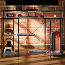 HOMCOM Computer Desk Reversible Home Office Desk with Storage