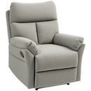 HOMCOM Recliner Armchair, Reclining Chair with Adjustable Leg Rest