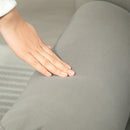 HOMCOM Recliner Armchair, Reclining Chair with Adjustable Leg Rest