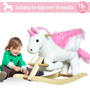 HOMCOM children's Rocking Unicorn - Pink & White