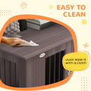 PawHut Dog Crate Kennel Cage, Indoor End Table, Purple