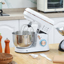 HOMCOM Electric Stand Mixer, 5L Food Mixer With Dough Hook, Whisk