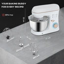 HOMCOM Electric Stand Mixer, 5L Food Mixer With Dough Hook, Whisk