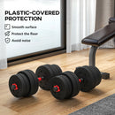 HOMCOM 30kg Adjustable 2 IN 1 Barbell Dumbbells Weight Set for Body Fitness