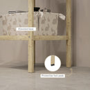 Bathroom Storage Shelving Unit, Freestanding Bamboo Shelves, Natural