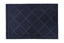 Cross Hatch Easy Care Absorbent Door Mat in Navy