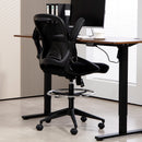 Vinsetto Mesh Office Stool, 60° Swivel Height Adjustable Chair
