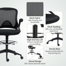 Vinsetto Mesh Office Stool, 60° Swivel Height Adjustable Chair