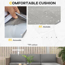 Outsunny 5 PCs Rattan Garden Furniture Set with Glass Coffee Table