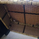 Outsunny 5 PCs Rattan Garden Furniture Set with Glass Coffee Table