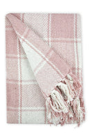 Frisco - Recycled Cotton Throw in Blush Pink (90" x 100")