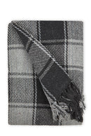 Frisco - Recycled Cotton Throw in Charcoal (90" x 100")