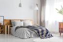 Frisco - Recycled Cotton Throw in Navy Blue (90" x 100")