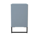 Fluted 3 Drawer Chest in Denim Blue - Ready Assembled