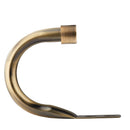 Full Stop - Pair of Holdaback Tiebacks with End Finials in Antique Brass