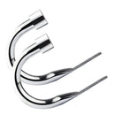 Full Stop - Pair of Holdaback Tiebacks with End Finials in Chrome