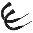 Full Stop - Pair of Holdaback Tiebacks with End Finials in Matt Black