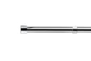 Full Stop - Extendable Curtain Pole with pair of end finials in Chrome