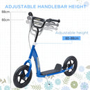 HOMCOM Teen Push Scooter -Blue