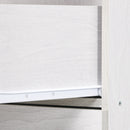 HOMCOM 4 Drawer File Cabinet Locking Filing Cabinet, Wood Effect
