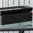 Outsunny Portable Gas Plancha BBQ Grill with 2 Stainless Steel Burner, 10kW