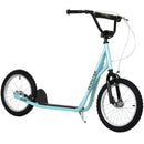 HOMCOM Blue Wide Deck Teen Kids Stunt Scooter