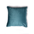 Lewis's French Velvet Piped Cushion 45x45cm - Teal