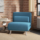 HOMCOM Single Folding 5 Position Convertible Sleeper Chair Sofa Bed