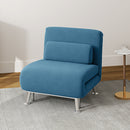 HOMCOM Single Folding 5 Position Convertible Sleeper Chair Sofa Bed