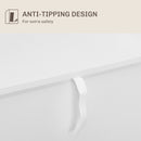 HOMCOM Sideboard Buffet Cabinet with Adjustable Shelf, White
