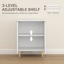HOMCOM Sideboard Buffet Cabinet with Adjustable Shelf, White
