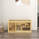 PawHut Wooden Hamster Cage with Water Bottle, Platforms, Openable Roof