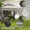 Outsunny Garden Folding Tent Heavy Duty Pop Up Gazebo for Party