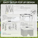 Outsunny Garden Folding Tent Heavy Duty Pop Up Gazebo for Party