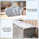 Outsunny 8 x 4FT Metal Garden Storage Shed with Double Doors, Light Grey