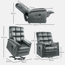 HOMCOM Power Lift Recliner Chair for Elderly w/ Remote Control