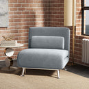 HOMCOM Single Folding 5 Position Convertible Sleeper Chair Sofa Bed