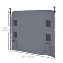 Outsunny Side Panel for 3x3 m Pop Up Gazebos, 1 Pack Sidewall Only