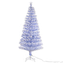 HOMCOM Christmas Fibre Optic White Tree 4' with 26 Multi Lights